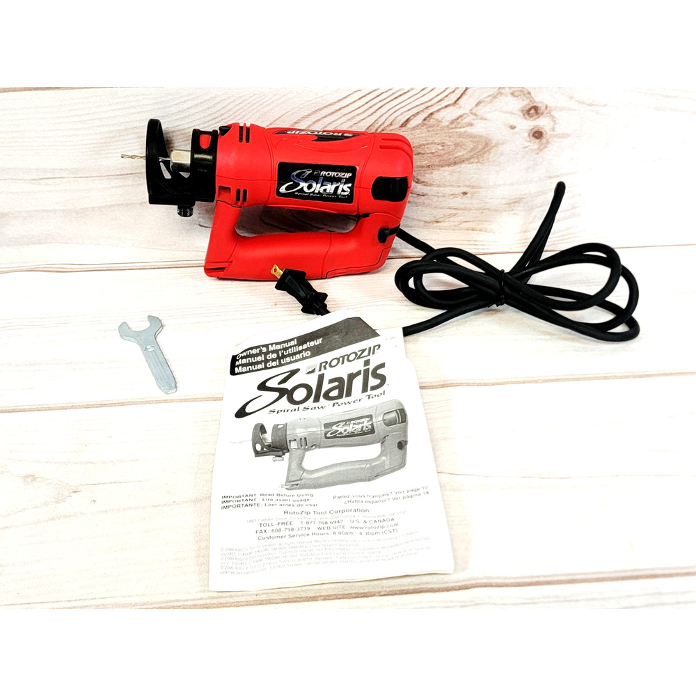 Rotozip Solaris, Model SLS01 Type 1, Spiral Saw With Manual Made In USA MINT